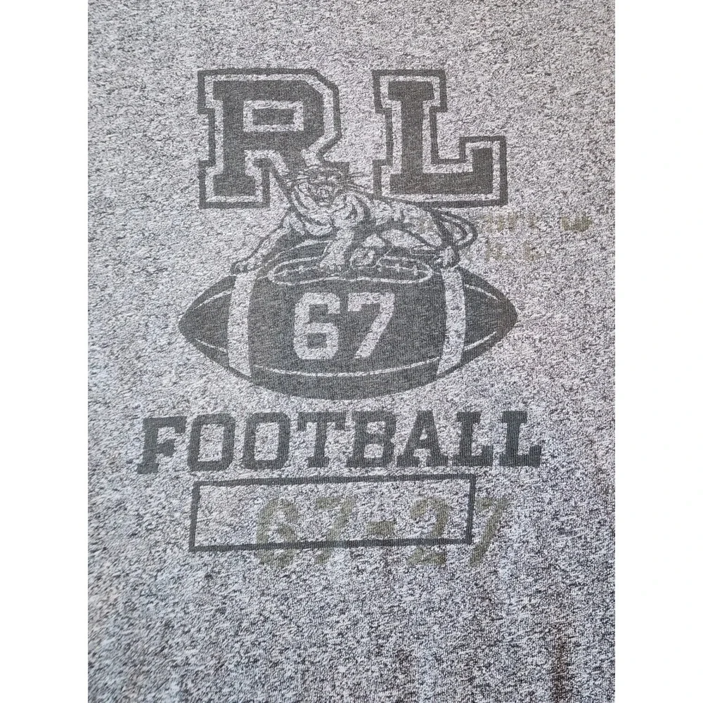 Polo Ralph Lauren Mens 3XB Grey Heather RL 67 Football Tiger Graphic T-Shirt - Picture 5 of 5